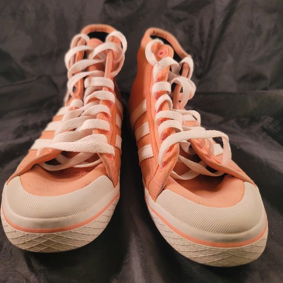 Adidas Women Basketball Canvas Shoes M19701Size 8 Pink Very Rare Limited - Picture 7 of 8